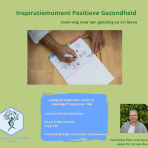 Inspiratiemoment Positieve Gezondheid | 12 sept