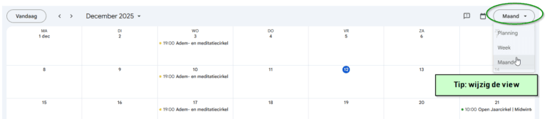 tip kalender vzw natuurlijk in verbinding